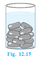 Gulab jamun diagram showing cylindrical body and hemispherical ends.